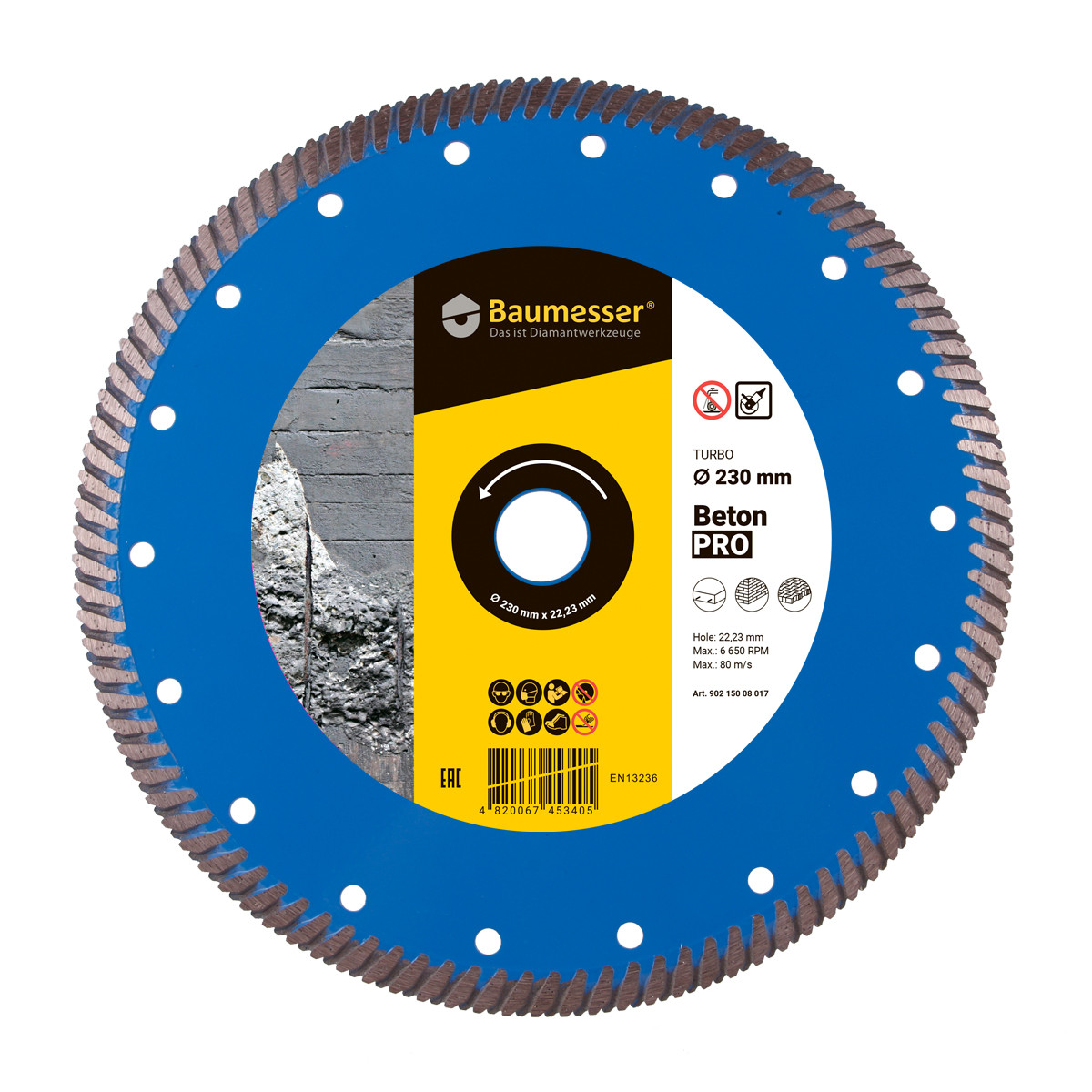 Диск алмазний відрізний Baumesser Beton PRO 1A1R Turbo (125x22.23 мм) (90215008010)