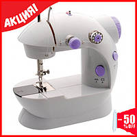 Портативная швейная машинка мини 4 в 1 Mini Sewing с педалью Machine FHSM-202, Бытовые швейные машины