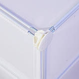 Тумба органайзер на 3 відділення для зберігання речей, Молочно-білий, фото 3