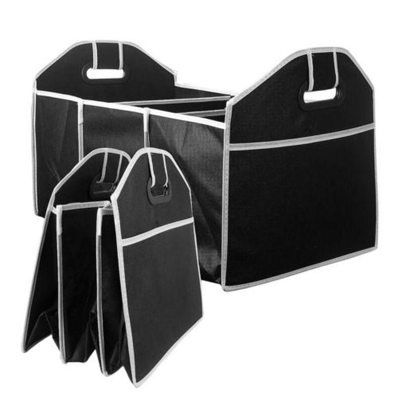 Складаний органайзер сумка в багажник авто на 3 відділення з ручками, Чорний
