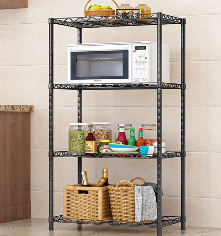 Кухонный Стеллаж Напольный для Микроволновки и Бытовой Техники 4 Полки ...