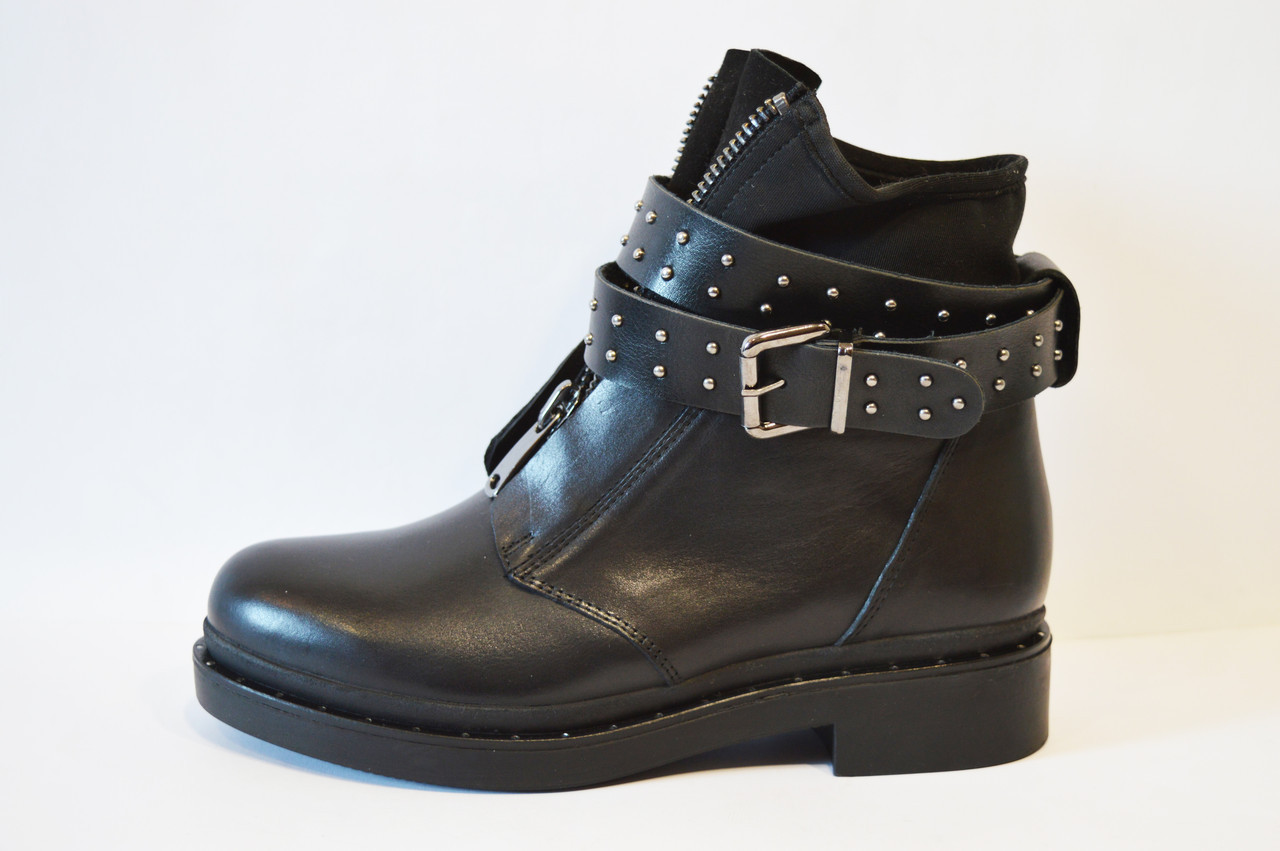 Черевики з пряжками Estomod 317 40 Чорні шкіра