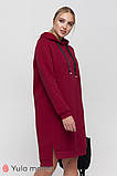 Бордова сукня худі для вагітних та годування DACOTA розмір XL, фото 5