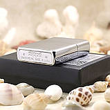 Запальничка Zippo 200 CLASSIC brushed chrome, фото 6