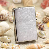 Запальничка Zippo 200 CLASSIC brushed chrome, фото 3