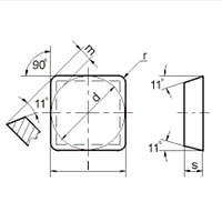 SPKN 1504 EDTR GA4230 Gesac Original Пластины твердосплавная Квадрат