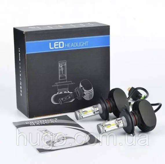 Комплект LED ламп S1 H4 (ціна за 2шт) / Світлодіодні лампи HeadLight