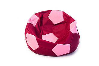 Крісло-м'яч бордовий з рожевим Дитячий 60 х 60 Baby-Вall
