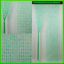 Штора декоративна пластикова "Листочок" Д08 зелений _ширина 0,90 метра висота 2 метра