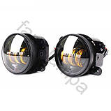 Доп.фари врізні 4д.100мм з СТГ.Світ білий і жовтий., фото 7