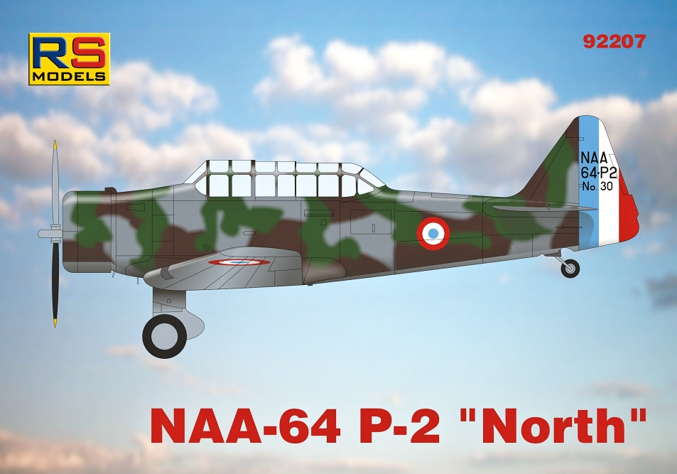 Пластикова модель 1/72 RS models 92207 Американський навчально літак North-American NAA-64 P-2 'North'