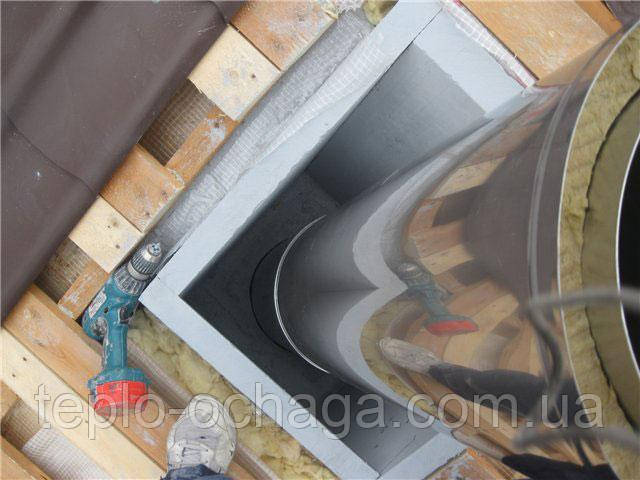 прохід стелі димоходу