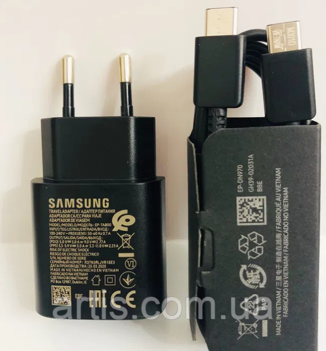 Купити Зарядний пристрій s20 Samsung 25Вт швидка зарядка, ціна 790 грн ...