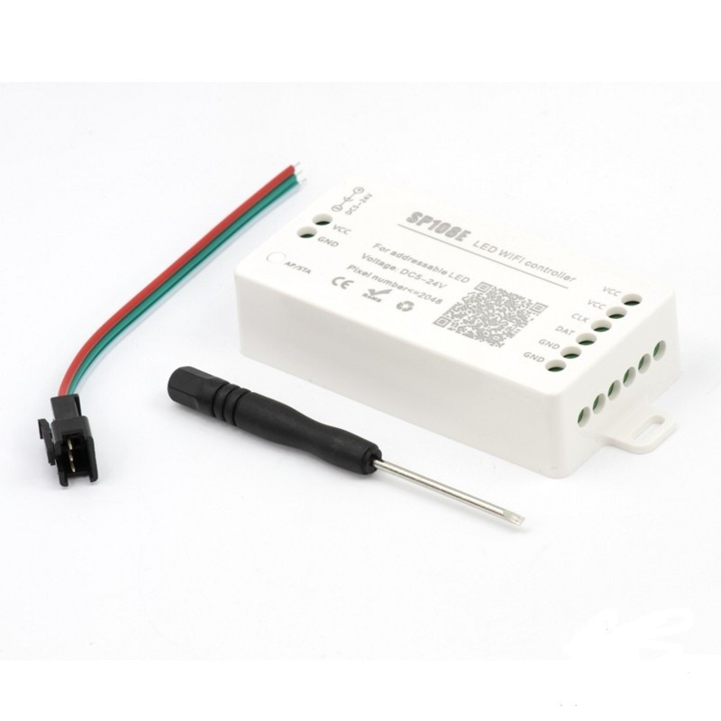 Контроллер с Wi-Fi управлением SP108E | RGB, RGBW, 5-24 В | для адресуемой ленты - фото 2 - id-p1147291893