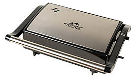 Електрогриль Monte MT-3302 притискний гриль-прес для дому гриль для стейків бутербродів і овочів