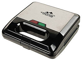 Сендвічниця-бутербродниця Monte MT-3525 з антипригарним покриттям для гарячих бутербродів і тостів