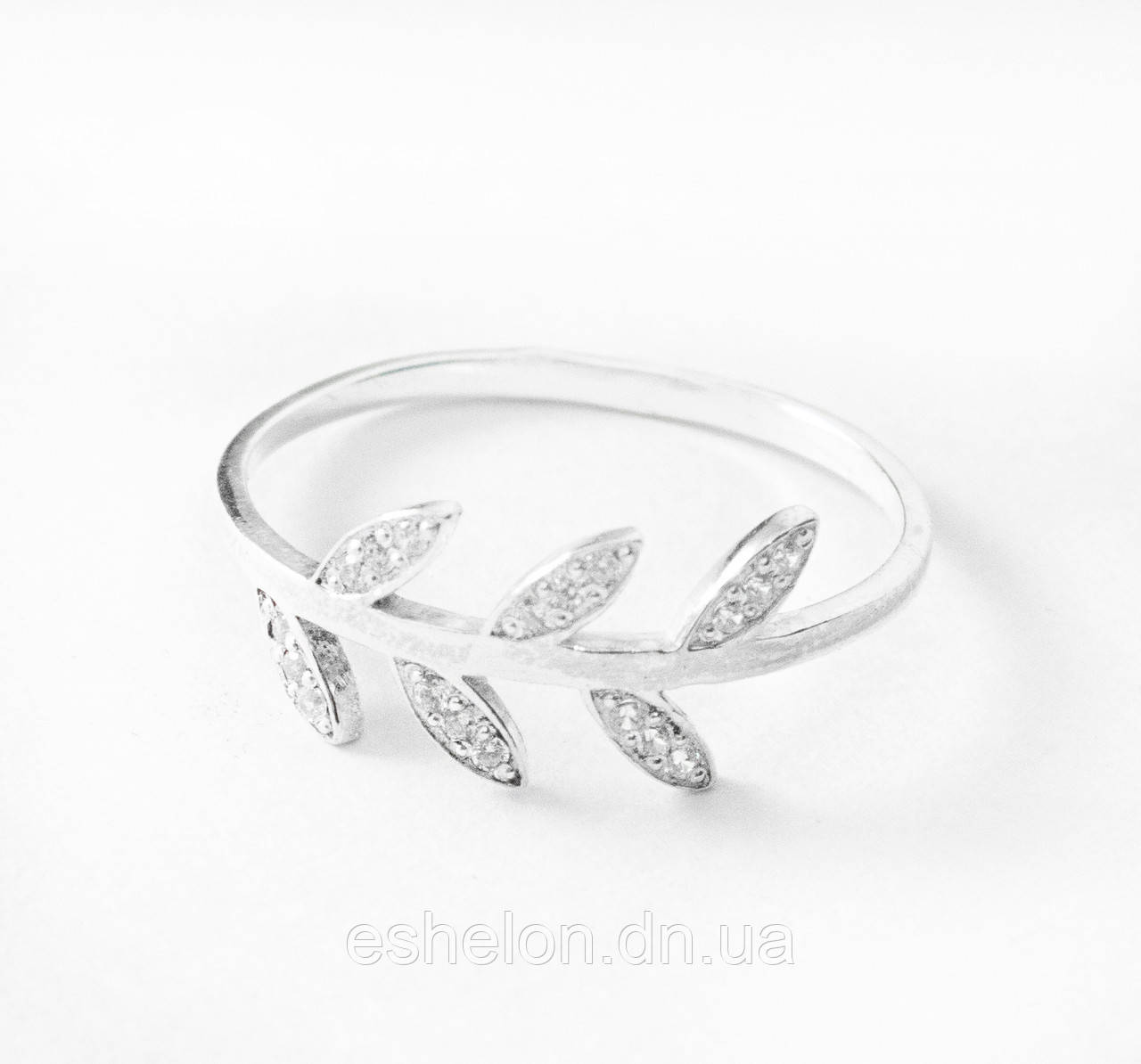 Кільце жіноче срібне Листки, фото 1
