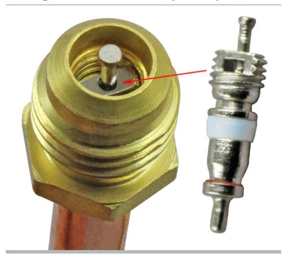 Клапан штуцер шредера с трубкой 1\4 (6.35мм.): продажа, цена в ...