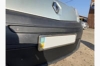 Зимняя накладка на решетку радиатора Renault Kangoo 2008-2013  (верхняя) матовая
