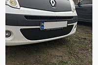 Зимняя накладка на решетку радиатора Renault Kangoo 2008-2013  (нижняя) матовая