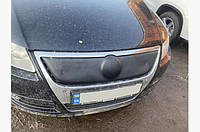 Зимняя накладка на решетку радиатора VW Passat B6 (верхняя) матовая