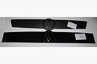 Зимняя накладка на решетку радиатора VW T-4  2000-2003  (верхняя) матовая