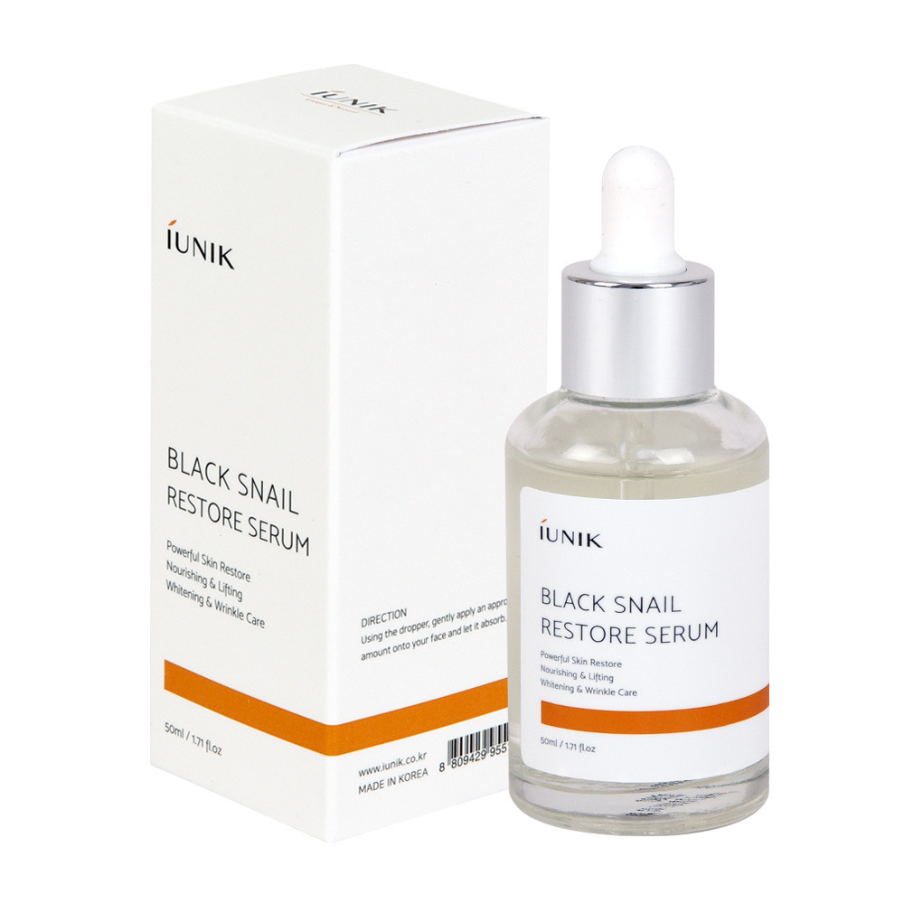 Iunik Black Snail Restore Serum Сироватка з чорною равликом, 50 мл