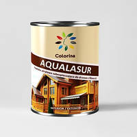 Деревозащитное акриловое средство с УФ-фильтром "AQUALASUR" COLORINA