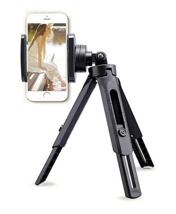 Трипод телескопічний штатив для телефону і камери 12-23 см селфи Tripod support, фото 2