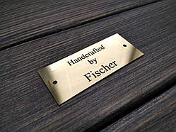 Металева табличка з лазерним гравіюванням