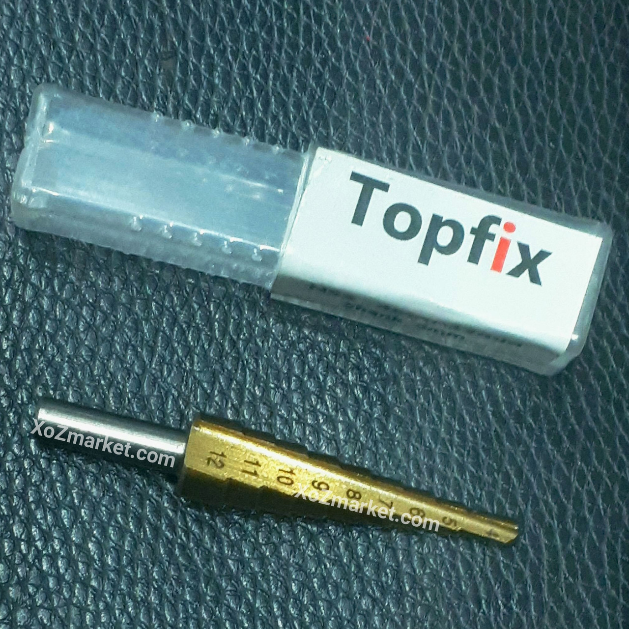 Ступеневе свердло для металу Ø 4-12 мм ▶ 7 ступенів ▶  TopFix