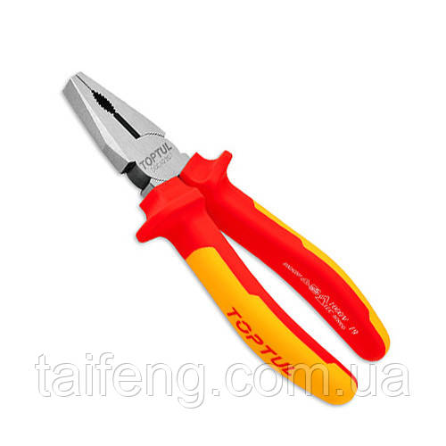 Плоскогубці з ізольованими ручками (пасатижі) 8" 1000V VDE TOPTUL DGCA2208