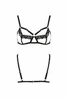Бюстгальтер-стрепи з мереживом SOLON BRA black L/XL - Passion Exclusive PS28001