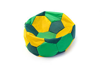 Крісло-м'яч жовтий з темно-зеленим і салатовим Дитячий 60 х 60 Baby-Вall