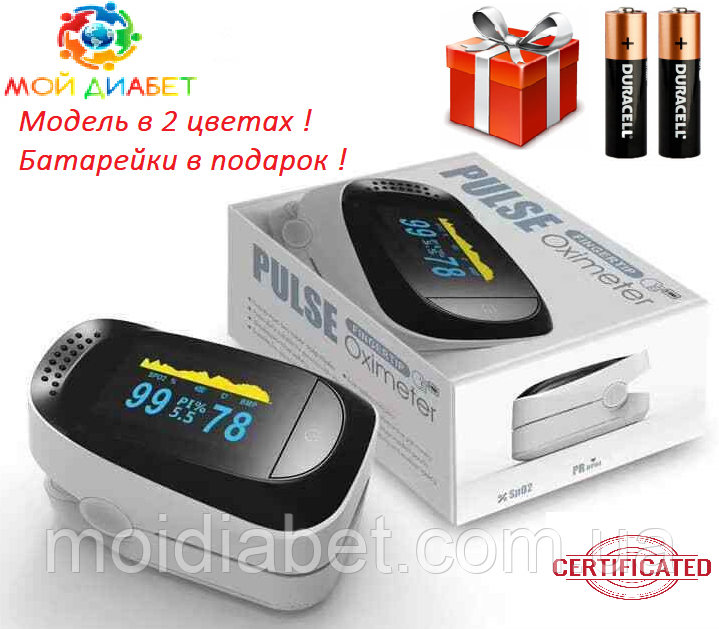 Пульсоксиметр IMDK Medical A2 Original OLED з батарейками та сертифікатом, фото 1