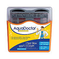 Тестер для бассейна AquaDoctor Test Box Cl/pH (в коробке)