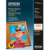 Фотопапір Epson глянцевий, 200g, 10х15, 250 аркушів