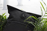 Рюкзак Roll Top / Рюкзак чоловічий - жіночий / Рюкзак для Ноутбука / Рюкзак чоловічий чорний / рюкзак міський, фото 8