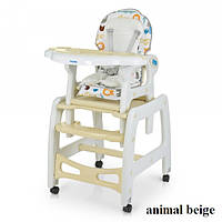 Стільчик для годування Bambi M 1563 (animal beige)