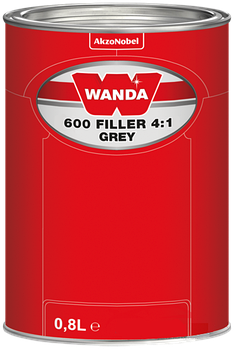 Грунт-вирівнювач Wanda 600 4:1 0.8л сірий