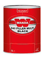 Грунт-выравниватель Wanda 640 Multi 3л черный