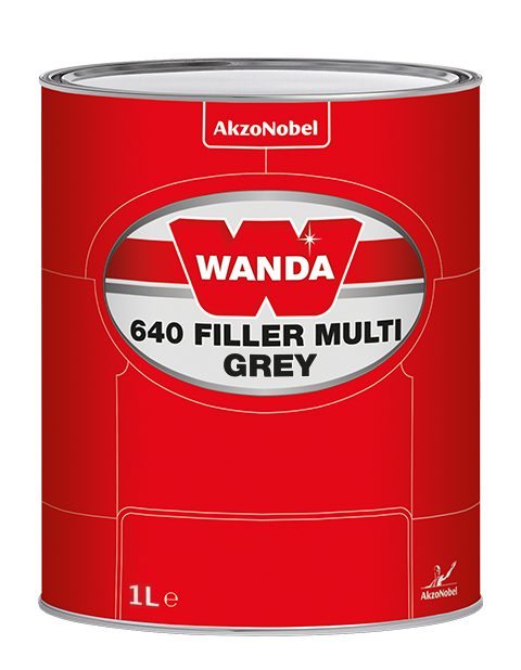 Грунт-вирівнювач Wanda 640 Multi 1л сірий
