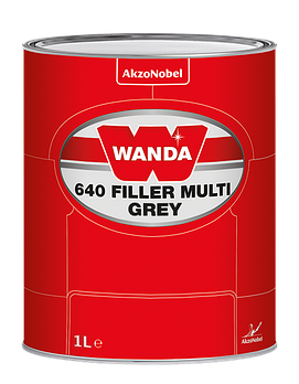 Грунт-вирівнювач Wanda 640 Multi 1л сірий
