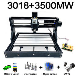 Гравер CNC 3018 PRO фрезер ЧПУ верстат + лазер 3500 мВт
