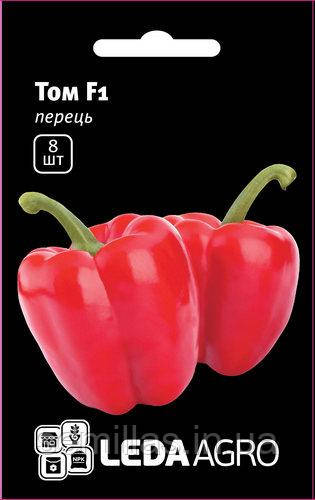 Насіння перцю Том (Tom) F1, 8 шт., солодкого, ТМ "ЛедаАгро"