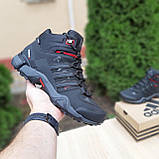 Чоловічі зимові черевики Adidas Terrex FASTR чорні з хутром., фото 3