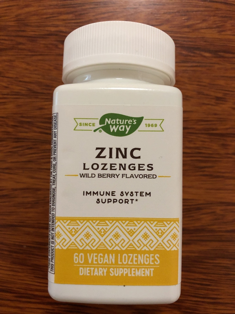Льодяники з Цинком nature's Way Zinc Lozenges 60 веганских льодяників