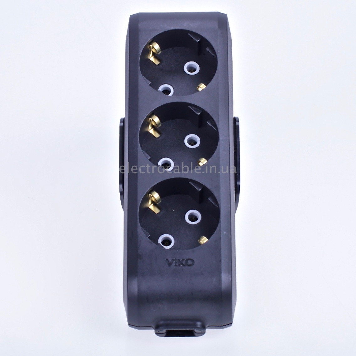 Колодка для Удлинителя VIKO 3 Гнезда, с Заземлением, Чёрная 16А Multi ...
