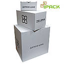 Коробка картонна самозбірна 165х165х95 мм біла мікрогофрокартон, фото 5