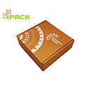 Коробка картонна самозбираюча 135х115х140 мм бура крафт мікрогофрокартон, фото 7